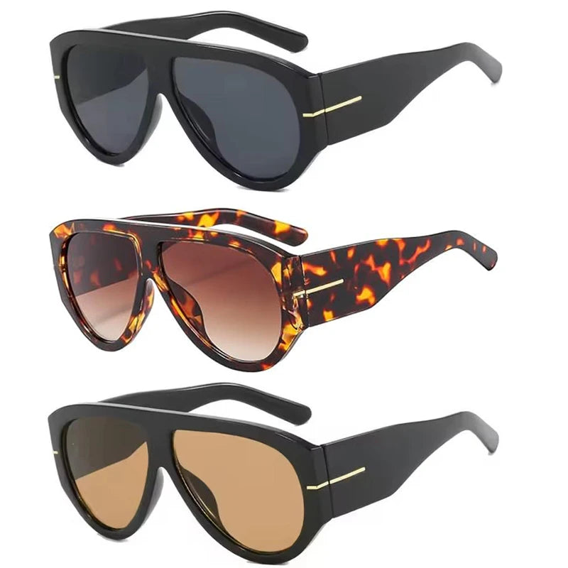Óculos de Sol Estilo Máscara Y2K Oversized Futurista