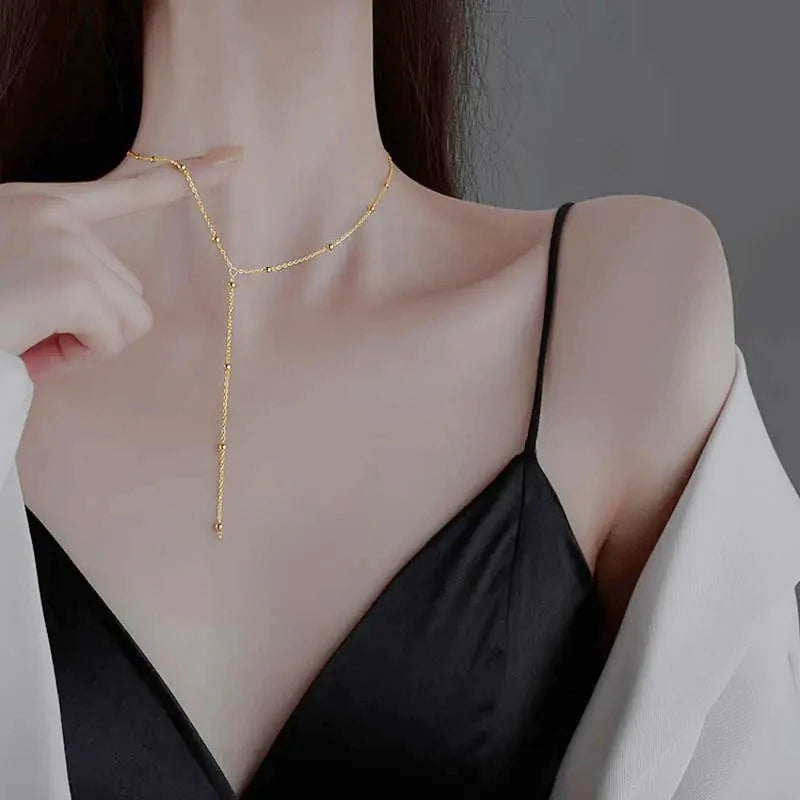 Gargantilha com Cristais de Zircônia e Strass Brilhantes