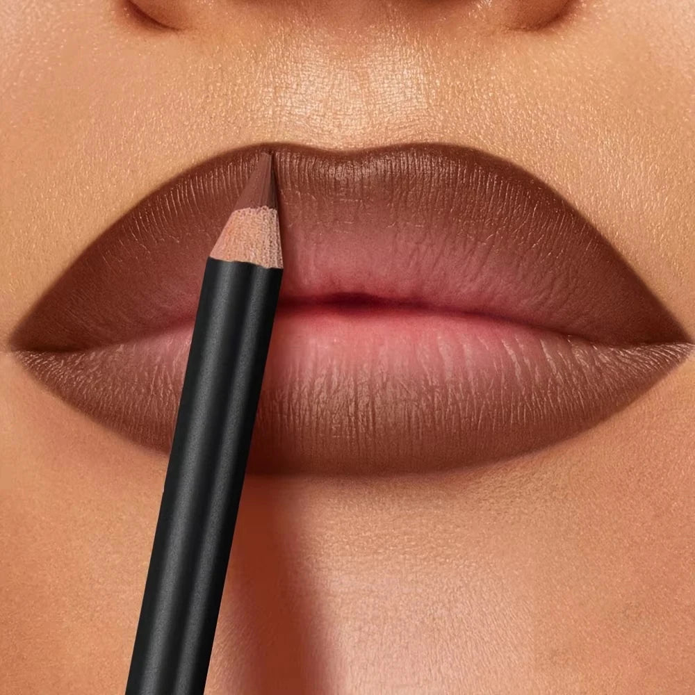 Delineador Labial à Prova d'Água com 6 Cores – Acabamento Matte e Longa Duração