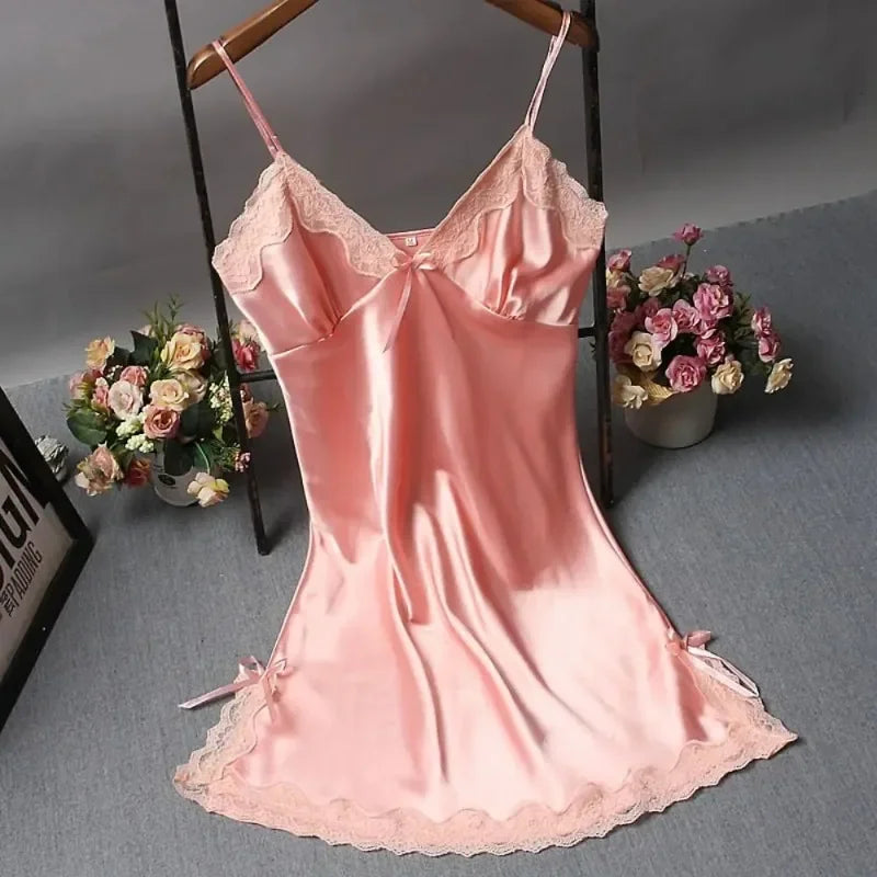 Camisola de Renda com Detalhes Patchwork Lingerie Sexy