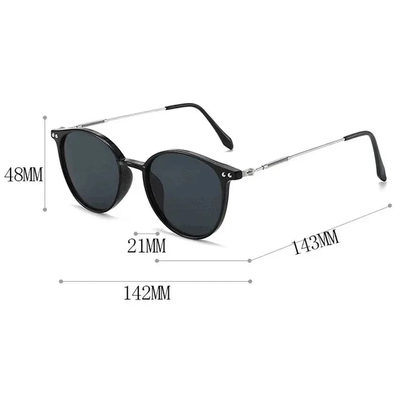 Óculos de Sol Redondo Vintage Feminino UV400
