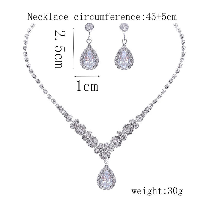 Conjunto Colar e Brincos Feminino com Zircônia para Festa – 11 Modelos