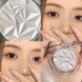 Paleta de Iluminador Facial 2 Tons com Efeito 3D – Brilho Cintilante e Contorno Matte