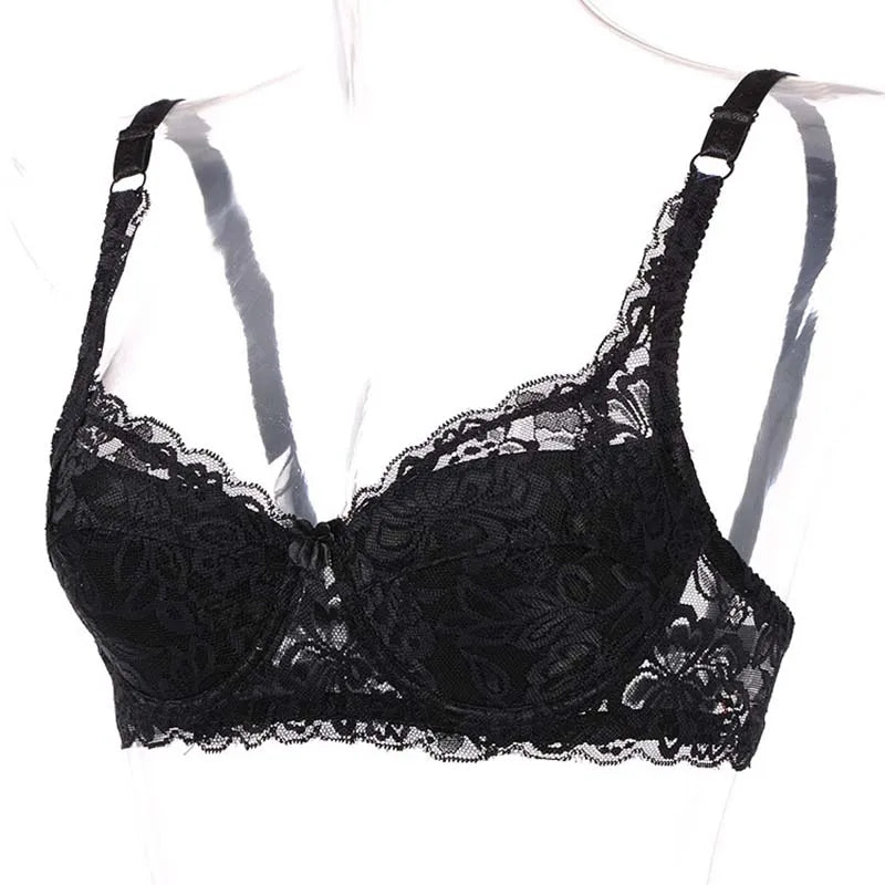 Sutiã Push Up de Renda Respirável