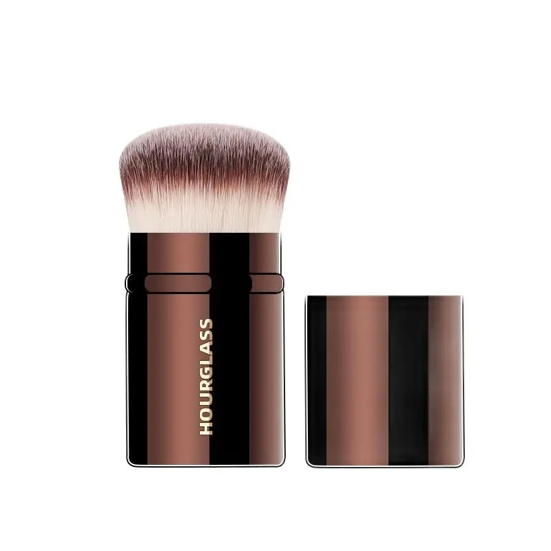 Hourglass Makeup Brush- No.23 Retractable Blush Brush Soft and Skin-friendly Fiber Hair Fashion Design Single Face Brush