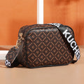 Bolsa Transversal Feminina Estampada com Alça Larga – Mini Bolsa Multifuncional para o Dia a Dia
