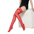 Meia 7/8 Transparente com Renda Floral