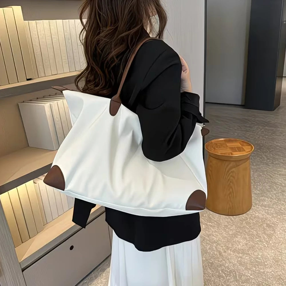 Bolsa Tote Feminina de Grande Capacidade, Casual e Versátil para Viagem e Academia