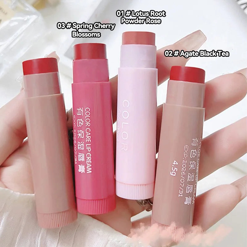 Kit 3 Bálsamos Labiais Hidratantes com Cor HAIPINK – Hidrata e Suaviza os Lábios