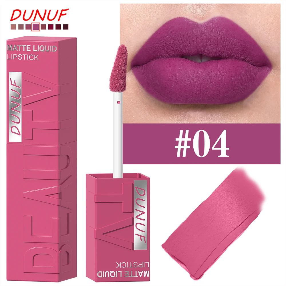 Gloss Labial Matte Aveludado À Prova D'água – Cores Duradouras