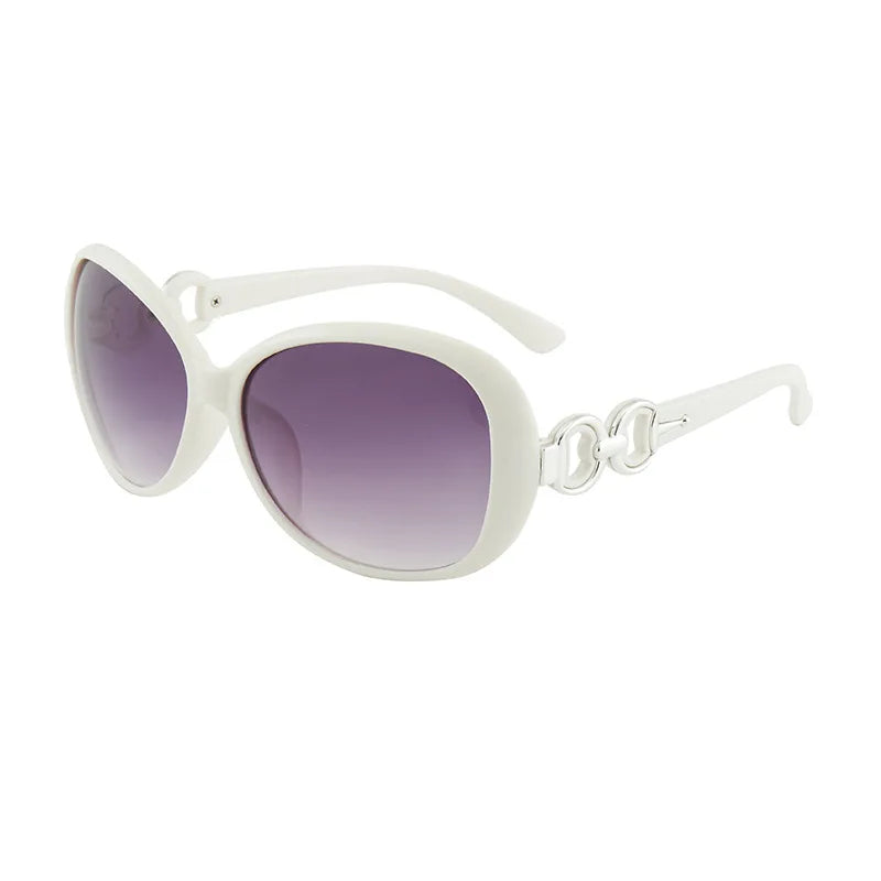 Óculos de Sol Feminino Oval Grande Clássico – Lente Degradê UV400