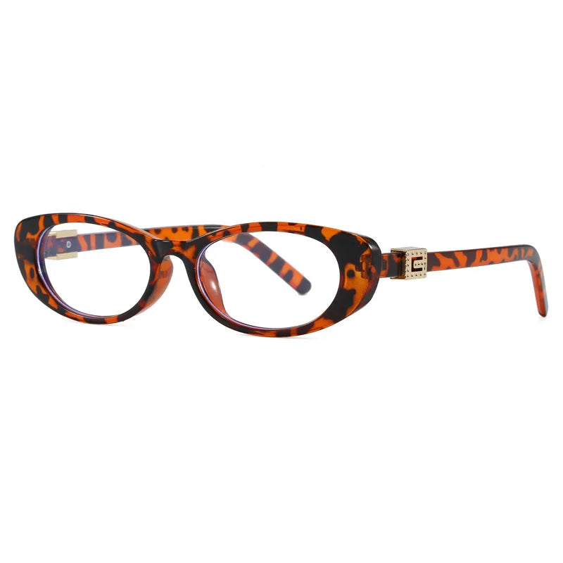 Óculos de Sol Oval com Rebites Estilo Vintage – UV400
