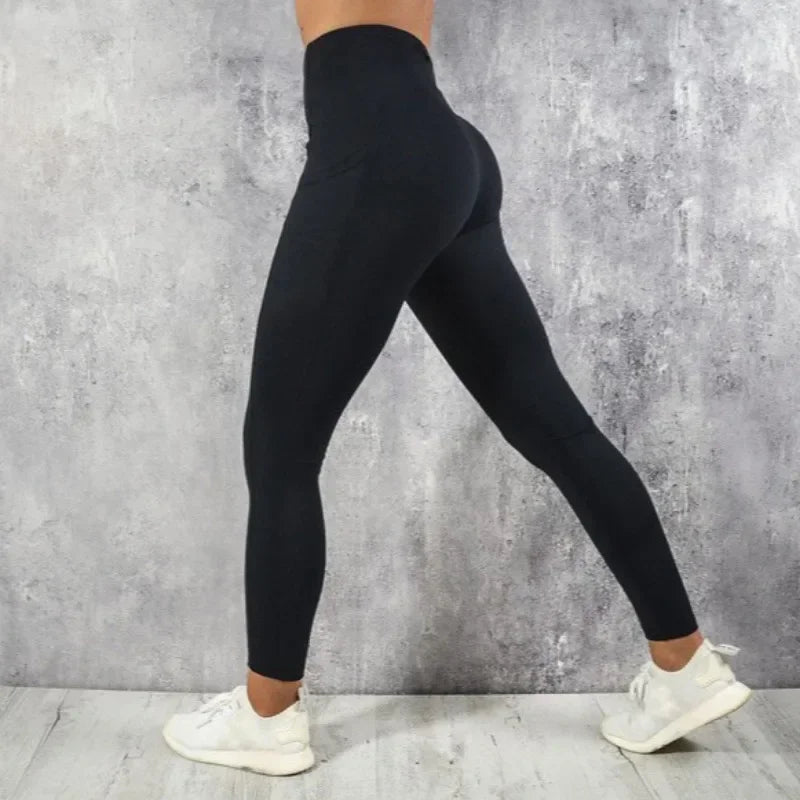 Calça Legging Fitness Feminina com Bolso Lateral – Yoga e Academia