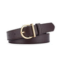 Cinto Feminino Fivela Dourada em Material Sintético – Elegante e Versátil, 105cm