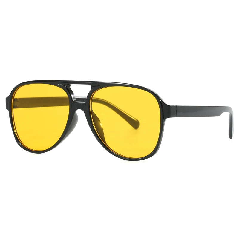 Óculos de Sol Degradê com Armação Grande Quadrada UV400
