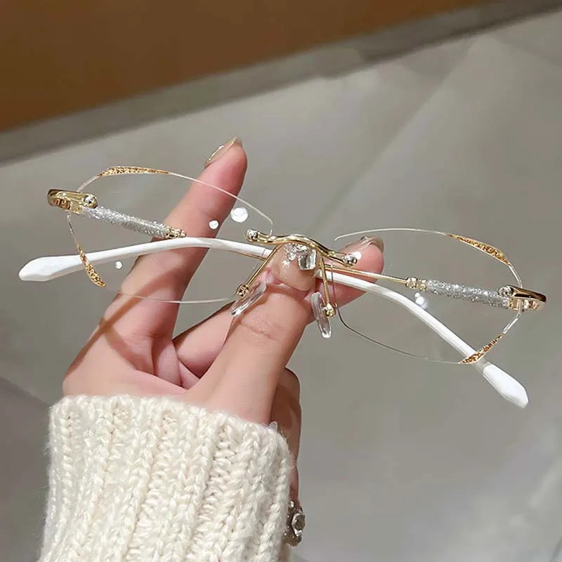 Óculos de Grau Feminino sem Aro com Proteção Luz Azul