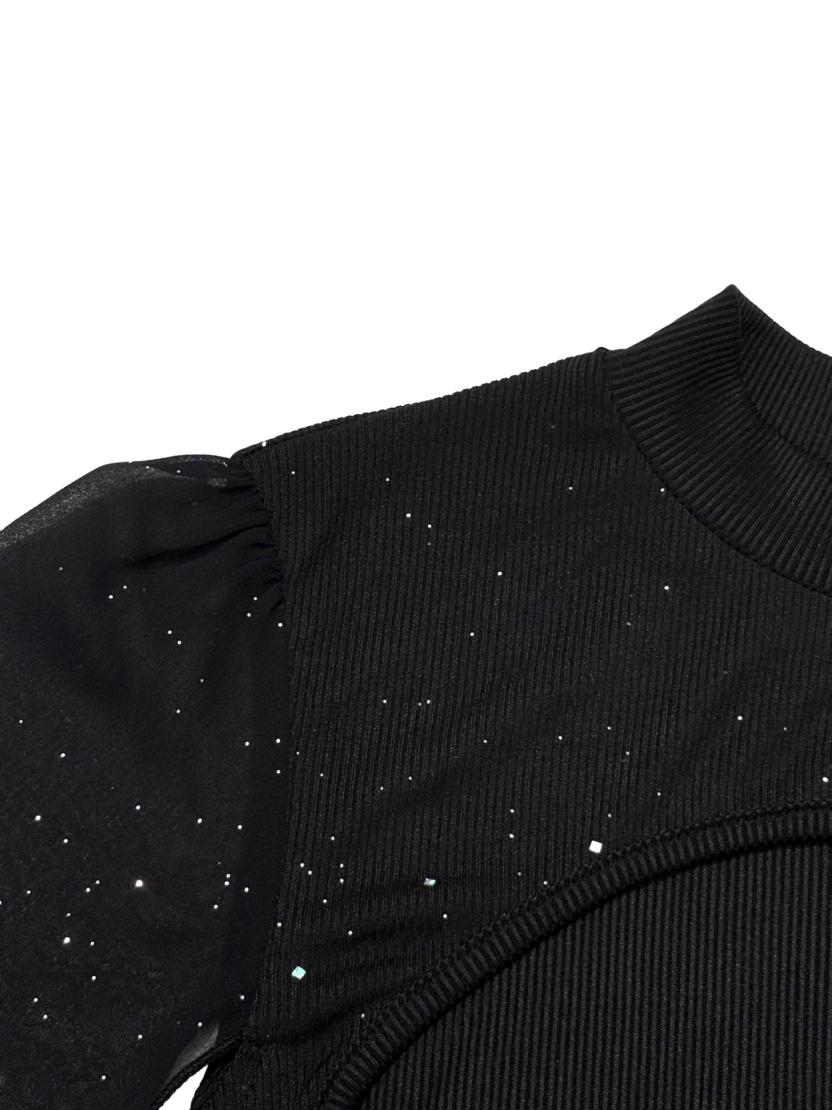 Vestido Curto Justo com Capa e Gola Alta – Brilho de Lantejoulas para Festa e Balada