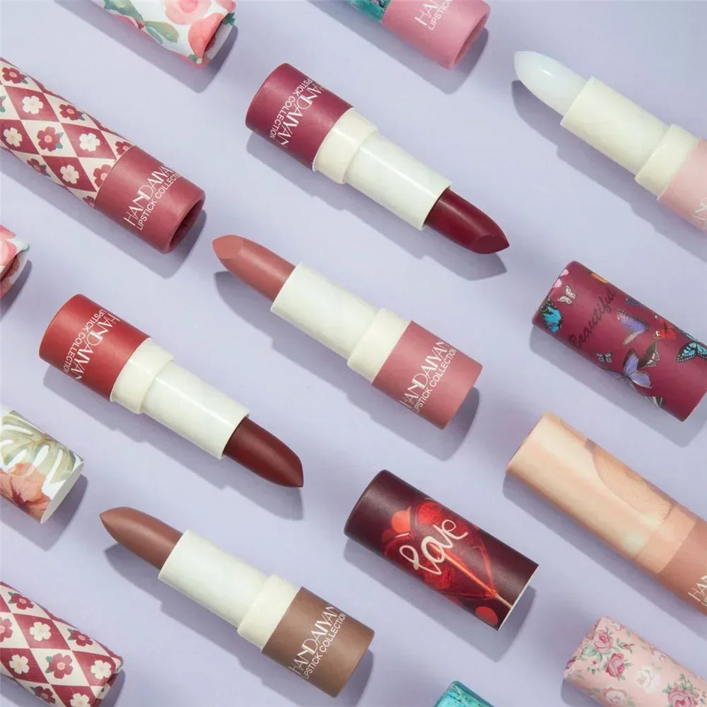 8 Colors Moisturizing Velvet Matte Lipstick Waterproof Long Lasting Not Easy To Fade Sexy Red Lip Tint Nude Lipstick Cosmetics