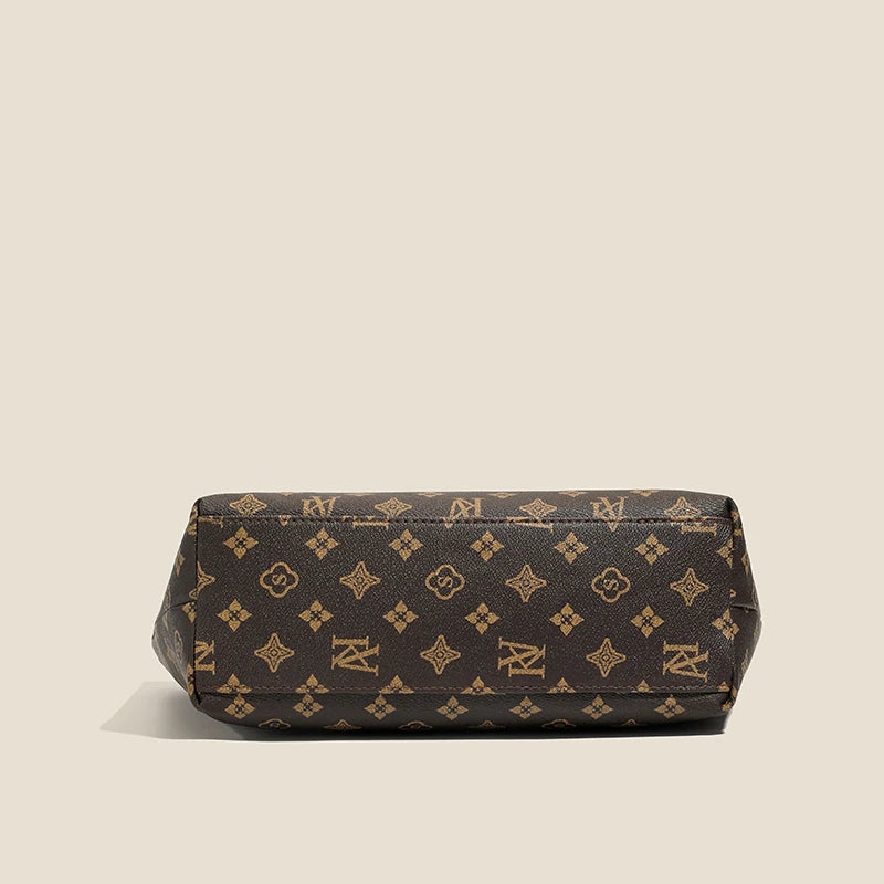 Bolsa Feminina Xadrez em Material Sintético, Grande Capacidade, Ideal para o Trabalho