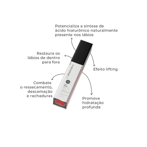 Balm Labial Lip Glow Pitanga Ácido Hialurônico - 5,5g